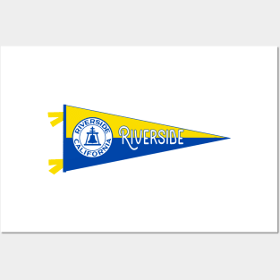 Riverside Flag Pennant Posters and Art